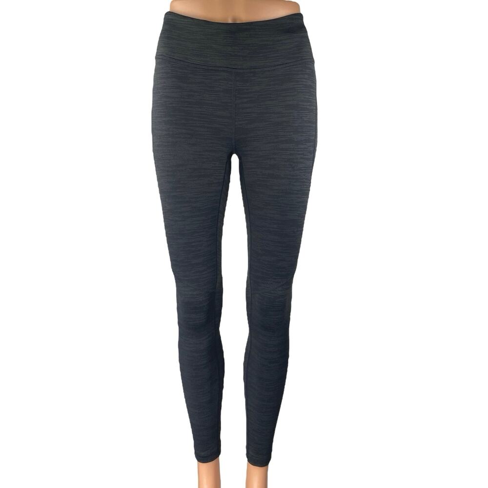 Outdoor Voices Women's Black Heathered Cropped Athletic Leggings Pants Size S